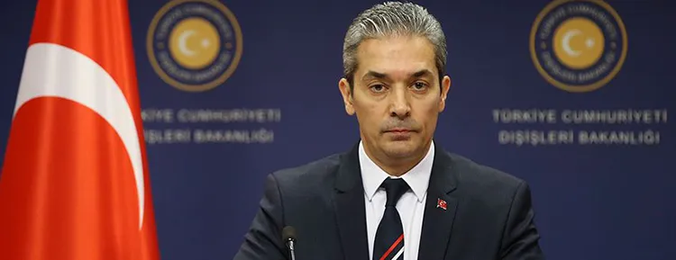 Dışişleri Bakanlığı Sözcüsü Hami Aksoy, Türk bayraklı bir ticari geminin