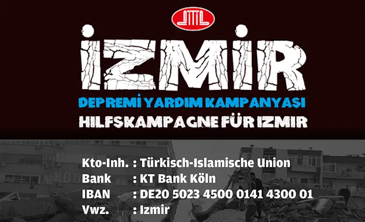 Diyanet İşleri Türk İslam Birliği (DİTİB), İzmir’de meydana gelen 6.6