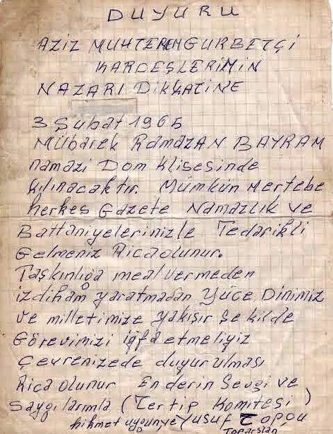 Almanya’nın Köln şehrine gelen ilk kuşak Türkler, 3 Şubat 1965