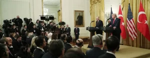 Cumhurbaşkanı Recep Tayyip Erdoğan ve ABD Başkanı Donald Trump, Beyaz