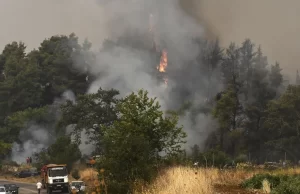 Eğriboz ve Mora'da büyük çapta doğa felaketine neden olan yangınları
