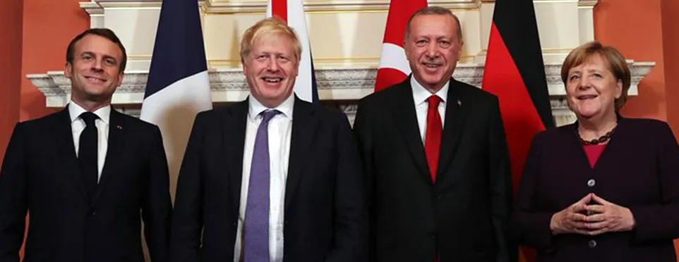 Türkiye Cumhurbaşkanı Recep Tayyip Erdoğan, Fransa Cumhurbaşkanı Emmanuel Macron, Almanya