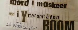 İsveç'in Göteborg şehri yakınındaki Trollhattan kasabasında bulunan derneğe gönderilen mektup