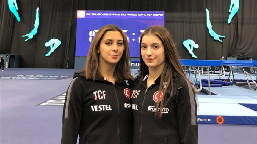 Milli cimnastikçiler Sena Elçin Karakaş ve Sıla Karakuş, Azerbaycan'ın başkenti