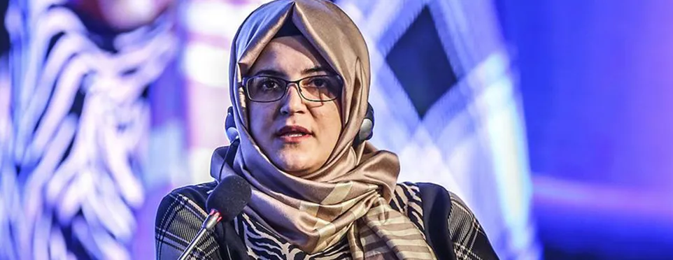 Suudi Arabistan'ın İstanbul Başkonsolosluğunda öldürülen gazeteci Cemal Kaşıkçı'nın nişanlısı Hatice