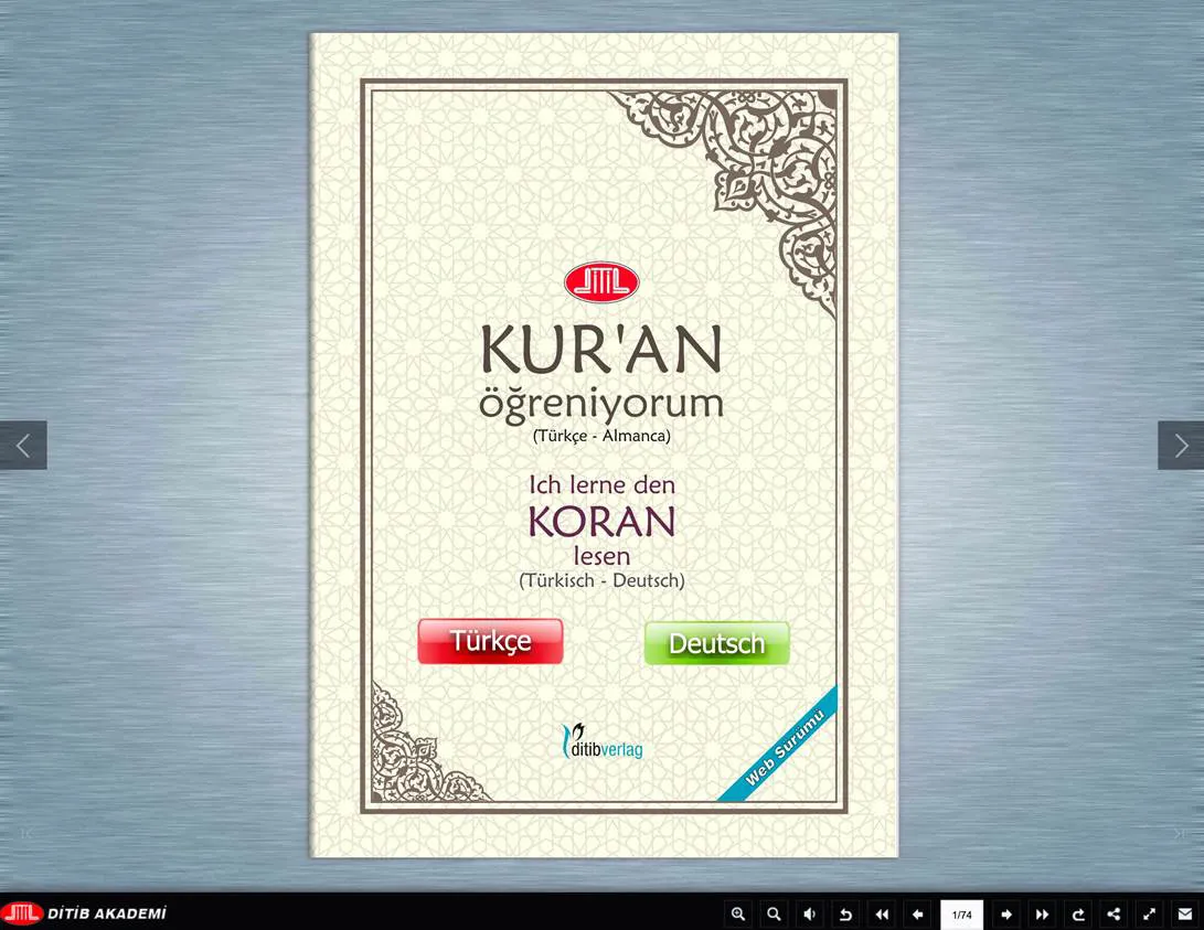 Diyanet İşleri Türk İslam Birliği (DİTİB) Akademi tarafından Türkçe ve
