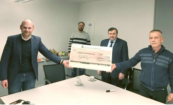DİTİB Lauf a.d. Pegnitz’den ‘Dünya Engelliler Günü’ münasebetiyle anlamlı bağış