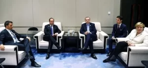 Cumhurbaşkanı Erdoğan, Fransa Cumhurbaşkanı Hollande, Almanya Başbakanı Merkel ve İtalya