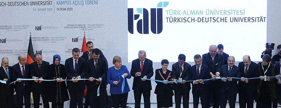Türk-Alman Üniversitesi Yeni Binalarının Açılış Töreni'nde konuşan YÖK Başkanı Saraç,