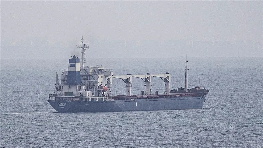 Odessa Limanı’ndan hareket eden gemi bu akşam İstanbul’da olacak Milli Savunma Bakanlığı (MSB), Ukrayna'nın Odessa Limanı'ndan hareket eden mısır