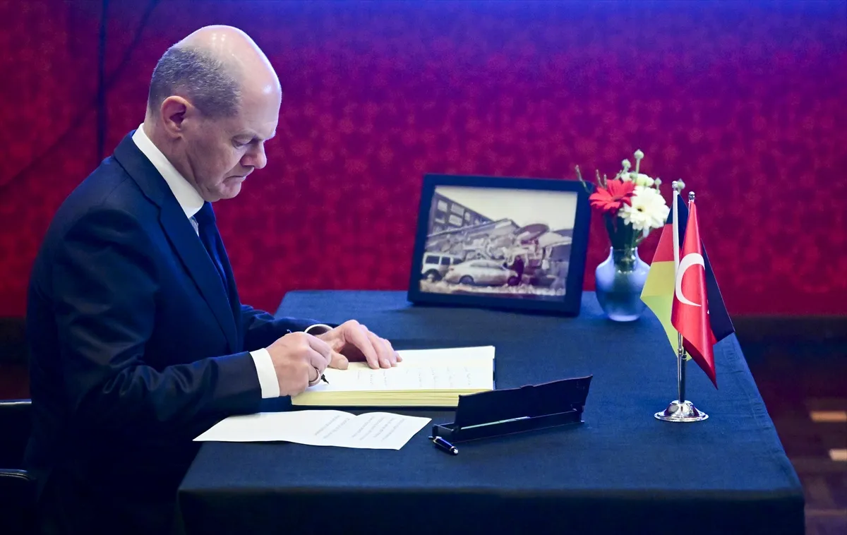  Almanya Başbakanı Olaf Scholz, "asrın felaketi" olarak nitelenen Kahramanmaraş