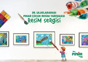 39. Uluslararası Pınar Çocuk Resim Yarışması’nda ödül alan ve sergilenmeye