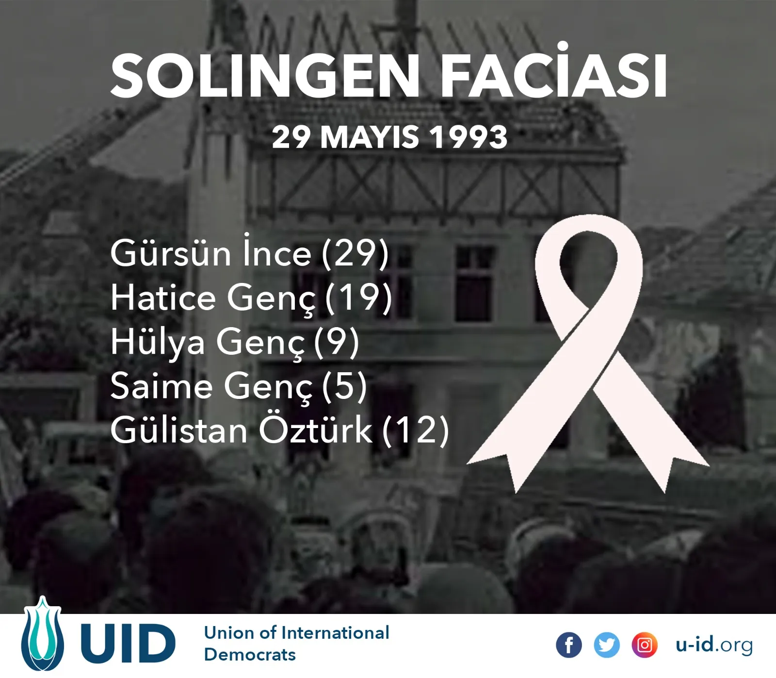 Merkezi Almanya’nın Köln kentinde bulunan Uluslararası Demokratlar Birliği (UID) Genel