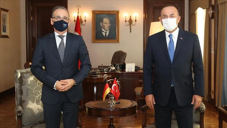 Türkiye Dışişleri Bakanı Mevlüt Çavuşoğlu Alman mevkidaşı Heiko Maas ile