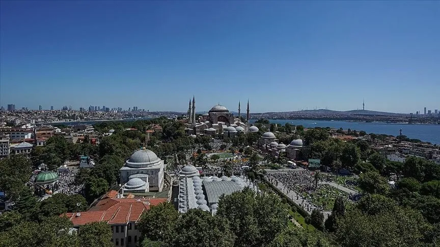 86 yıl sonra ibadete açılan Ayasofya-i Kebir Cami-i Şerifi'nin 4