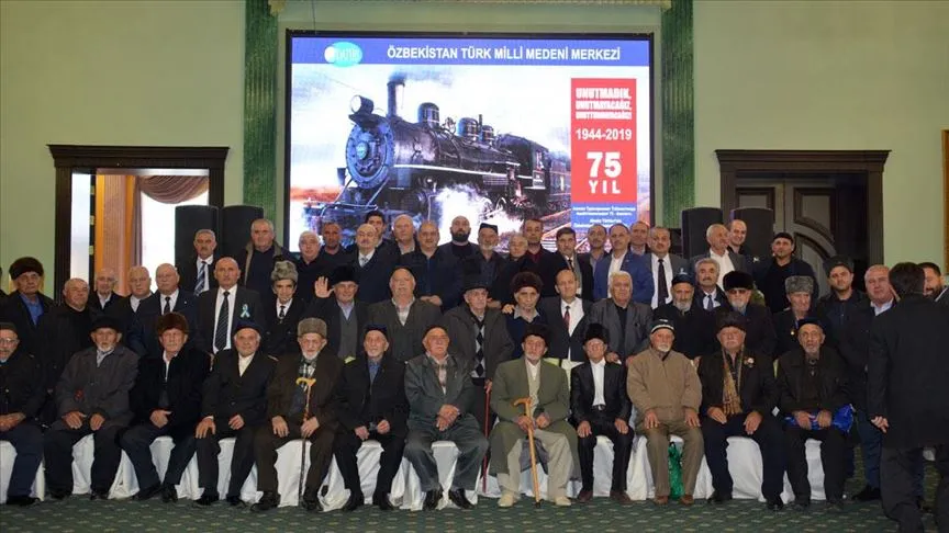 Özbekistan’da yaşayan Ahıskalı Türkler, sürgünün 75'inci yılında bir araya geldi.