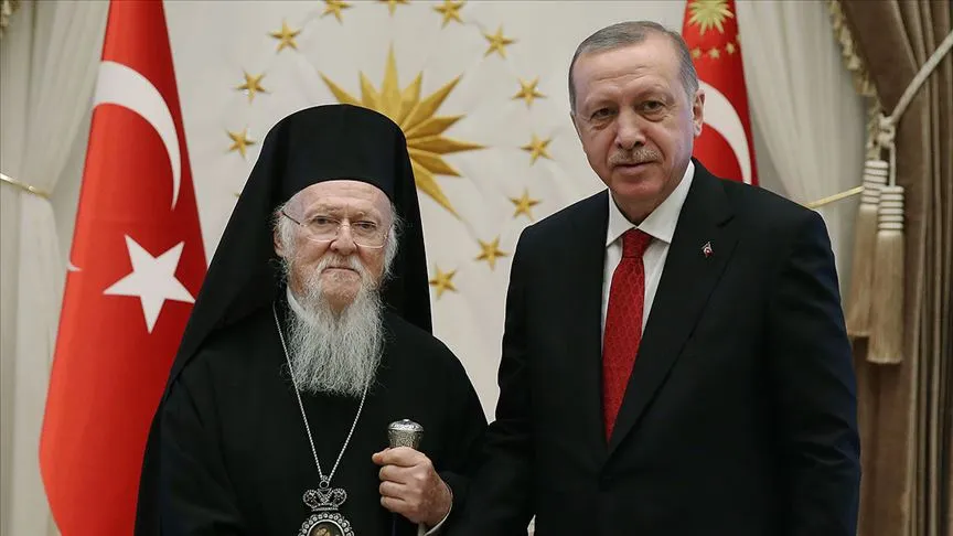 Fener Rum Patriği Bartholomeos, Cumhurbaşkanı Recep Tayyip Erdoğan'ı telefonla arayarak,