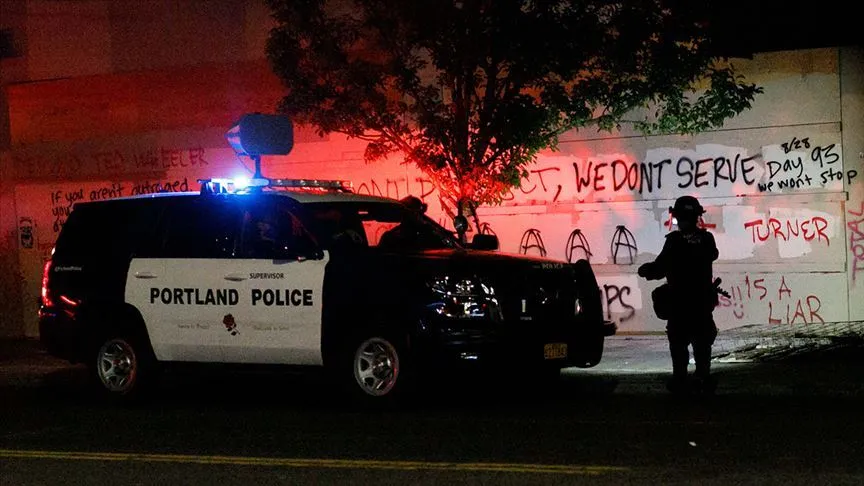 ABD'de polisin, geçen hafta sonu Portland'da Başkan Donald Trump destekçisi
