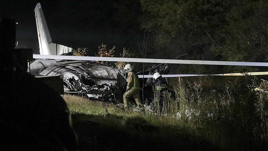 Ukrayna'nın Harkov bölgesinde askeri uçağın düşmesi sonucu hayatını kaybedenlerin sayısı