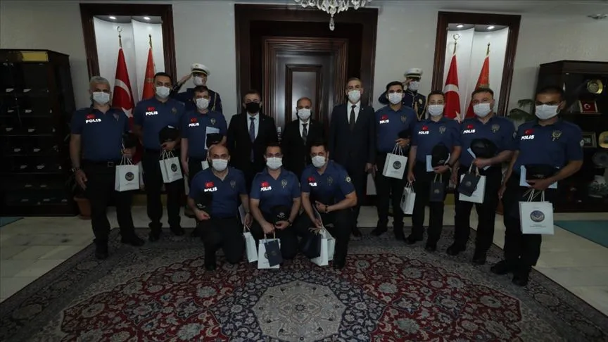 Emniyet Genel Müdürlüğü, "Sıla Yolu Projesi" kapsamında 11 Türk polisinin,