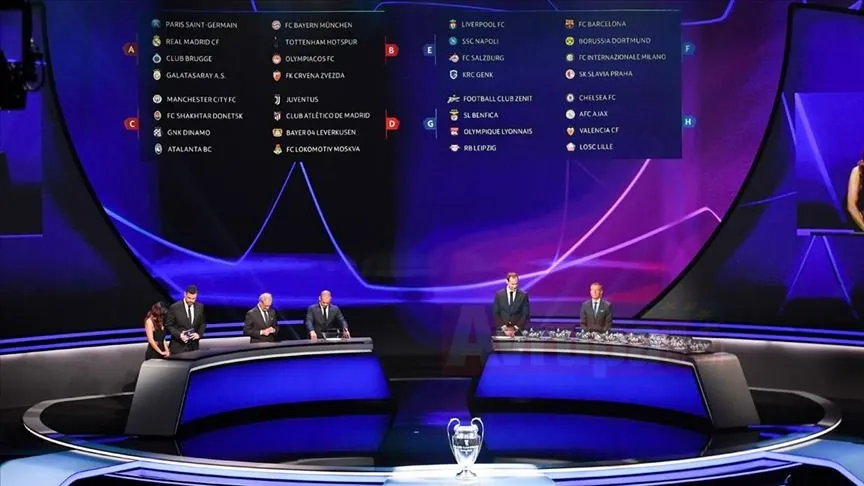 Şampiyonlar Ligi'nde grup maçları 17-18 Eylül'de başlayıp 10-11 Aralık'ta sona