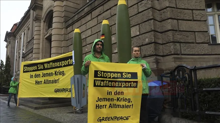 Uluslararası çevre örgütü Greenpeace, Almanya'ya, Suudi Arabistan'a silah ihracatını durdurma