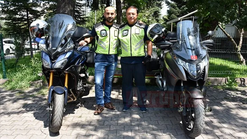 Kayserili gezginler Mustafa Özdemir ve Yusuf Şentürk, şehitler anısına motosikletle