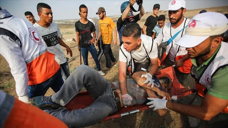 Gazze'deki Sağlık Bakanlığından yapılan yazılı açıklamada, İsrail askerlerinin Gazze'nin doğu