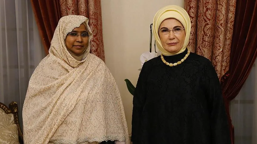 ANKARA Türkiye Cumhurbaşkanı Erdoğan'ın eşi Emine Erdoğan, Sudan Genel Eğitim