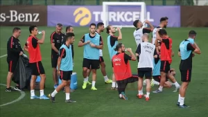 Riva'daki Hasan Doğan Milli Takımlar Kamp ve Eğitim Tesisleri'nde teknik