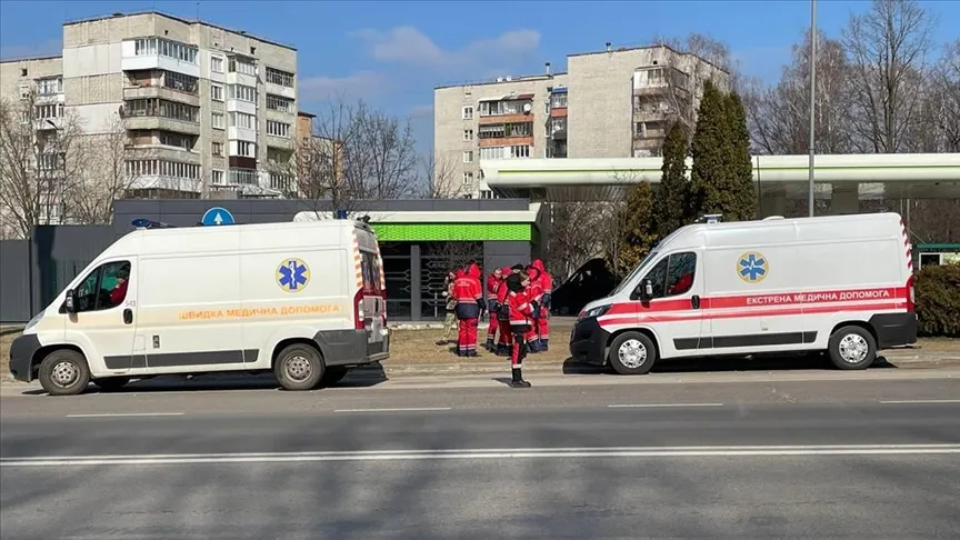 Ukrayna'nın Lviv kentinde Uluslararası Barışı Koruma ve Güvenlik Merkezine, Rus