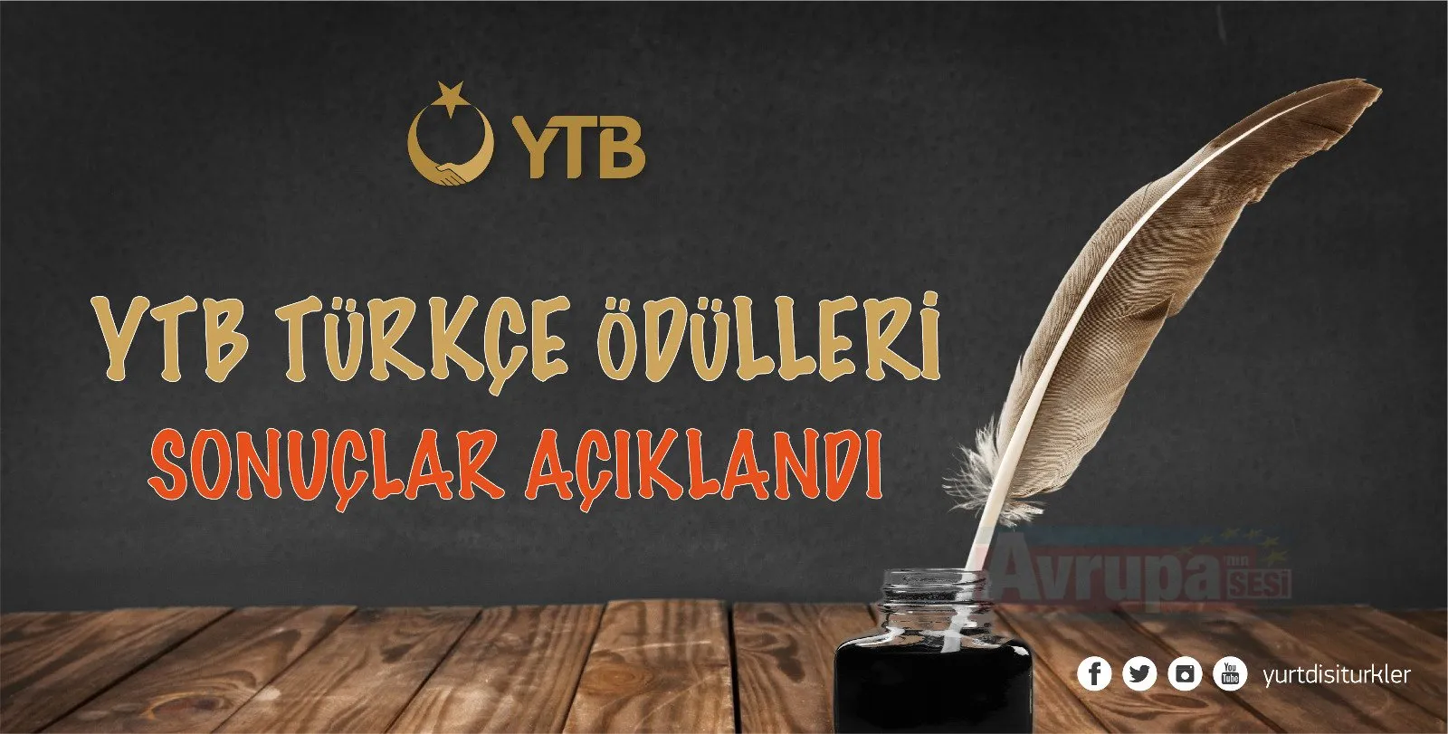 Bu yıl ilk kez gerçekleştirilen YTB Türkçe Ödülleri