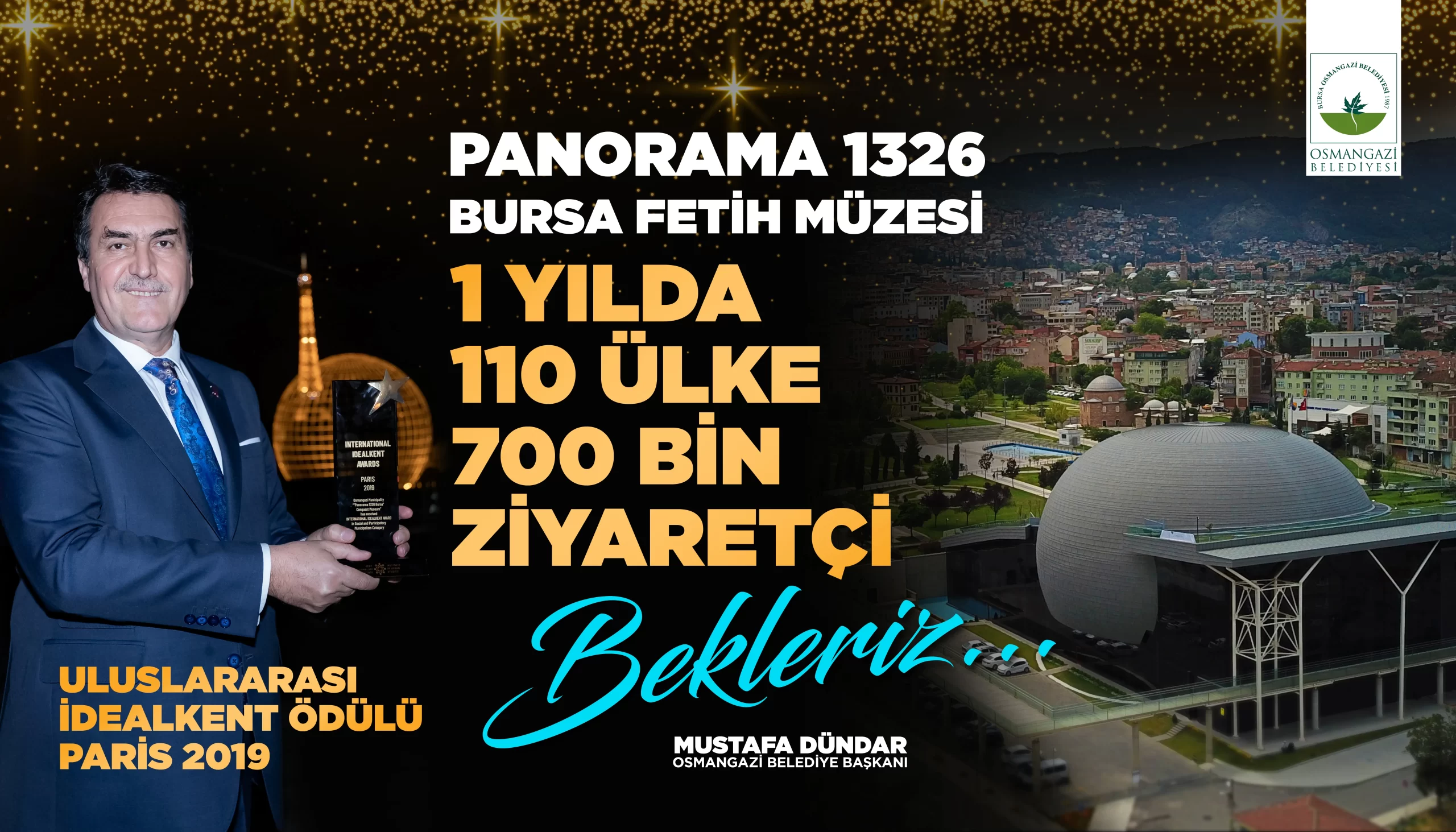 Osmangazi  Belediyesi olarak Bursa turizmine yeni bir soluk kazandıran