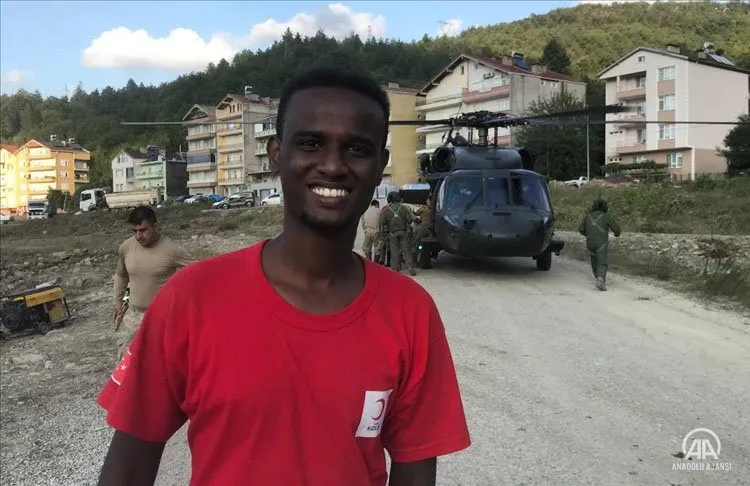 Türk Kızılay bünyesinde afet yönetim uzmanı olarak görev alan Somalili