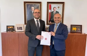 Almanya'daki görev süresi sona eren Essen Başkonsolosluğu muavin konsolosları için