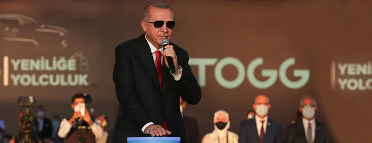 Cumhurbaşkanı Recep Tayyip Erdoğan, yerli otomobil TOGG’un üretileceği TOGG Platform