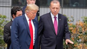 Cumhurbaşkanı Recep Tayyip Erdoğan, ABD Başkanı Donald Trump ile bir