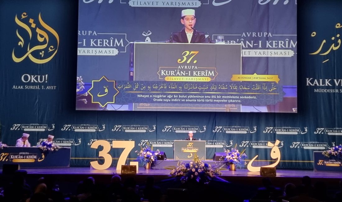 Bielefeld’de yapılan Avrupa Kur’ân-ı Kerîm Tilavet Yarışmasında Güney Hollanda Bölgesi’nden
